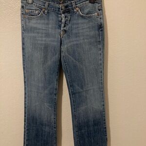 7 For All Mankind Medium Blue Boot Cut Jeans
